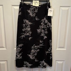NWT! Black mid calf skirt